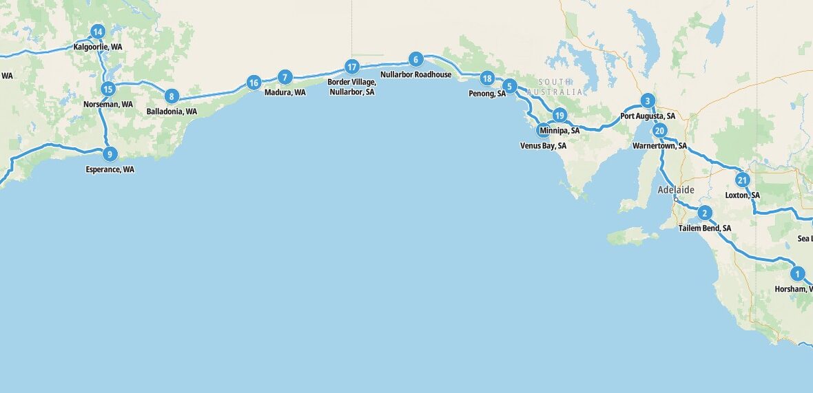 Melbourne – Perth round trip
