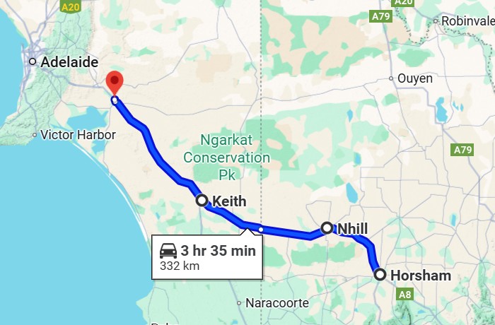 Day 2 – Horsham to Tailem Bend