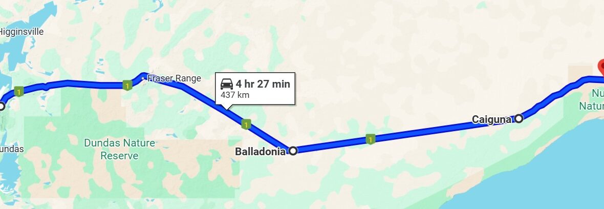Day 21 – Back on the Nullarbor: Small Trees, 15-Minute Timezones, and a Harley Trike Entourage